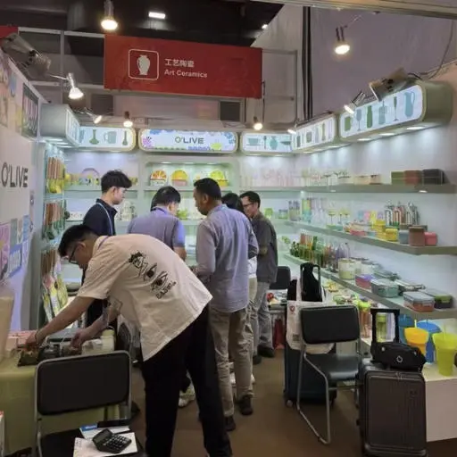 Art Ceramics kitchenware display at Canton Fair